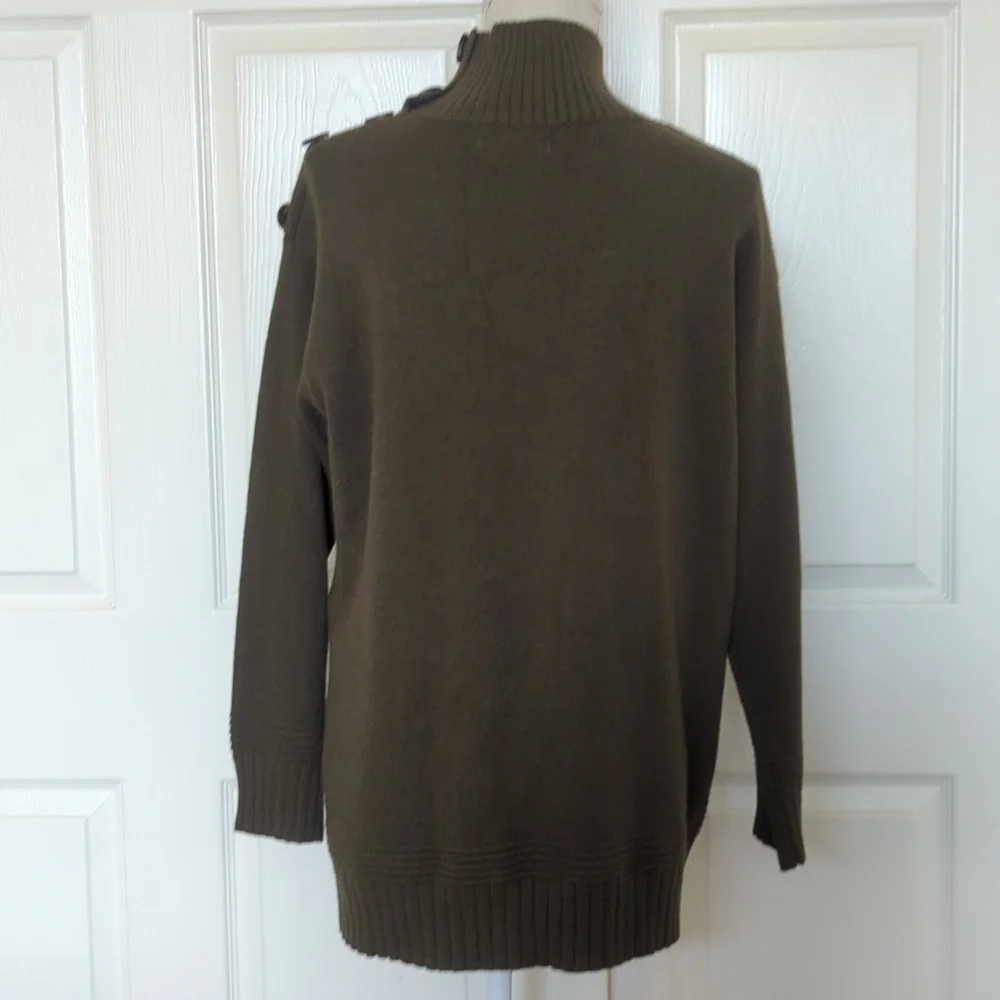 Anthropologie Margarita Tunic Sweater in Olive